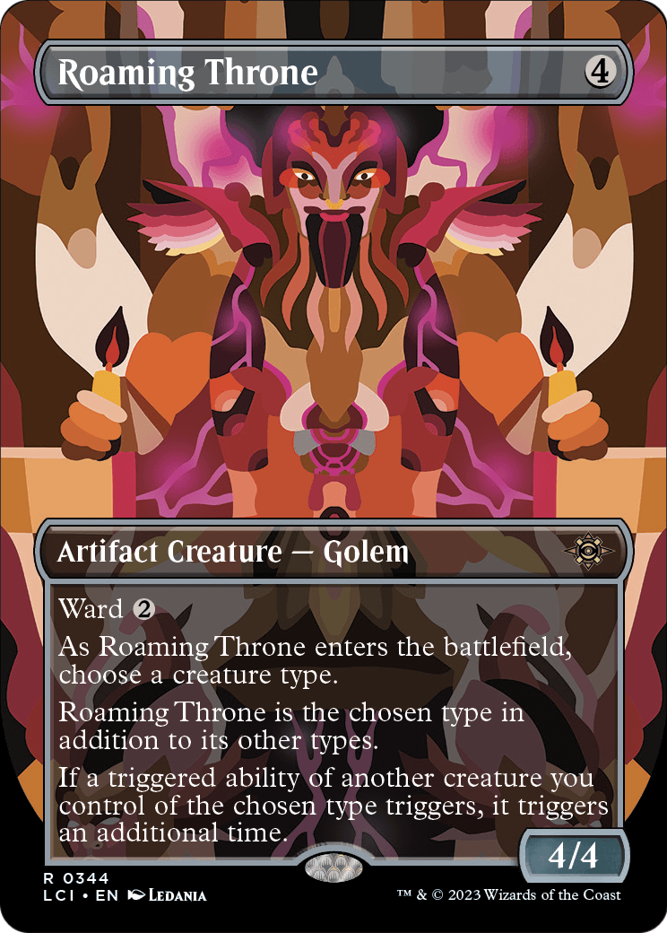 Roaming Throne (Borderless) (LCI-344) [The Lost Caverns of Ixalan]