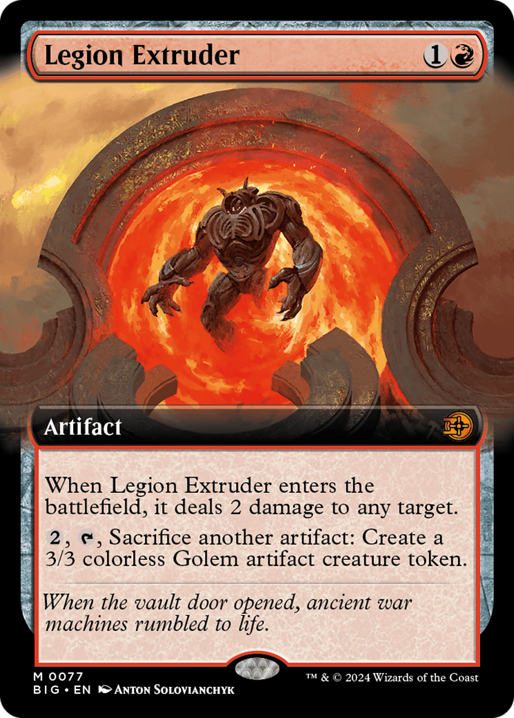 Legion Extruder (BIG-077) [The Big Score]: (Extended Art) Foil