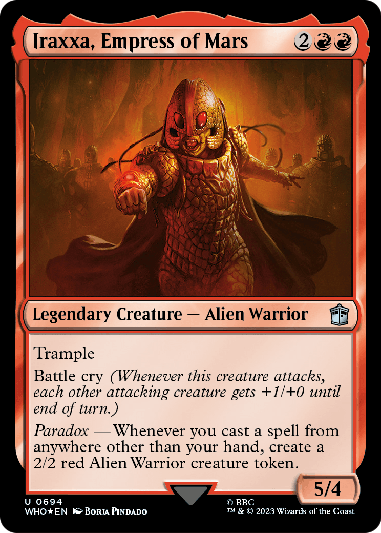 Iraxxa, Empress of Mars (Surge Foil) (WHO-694) [Doctor Who] Foil