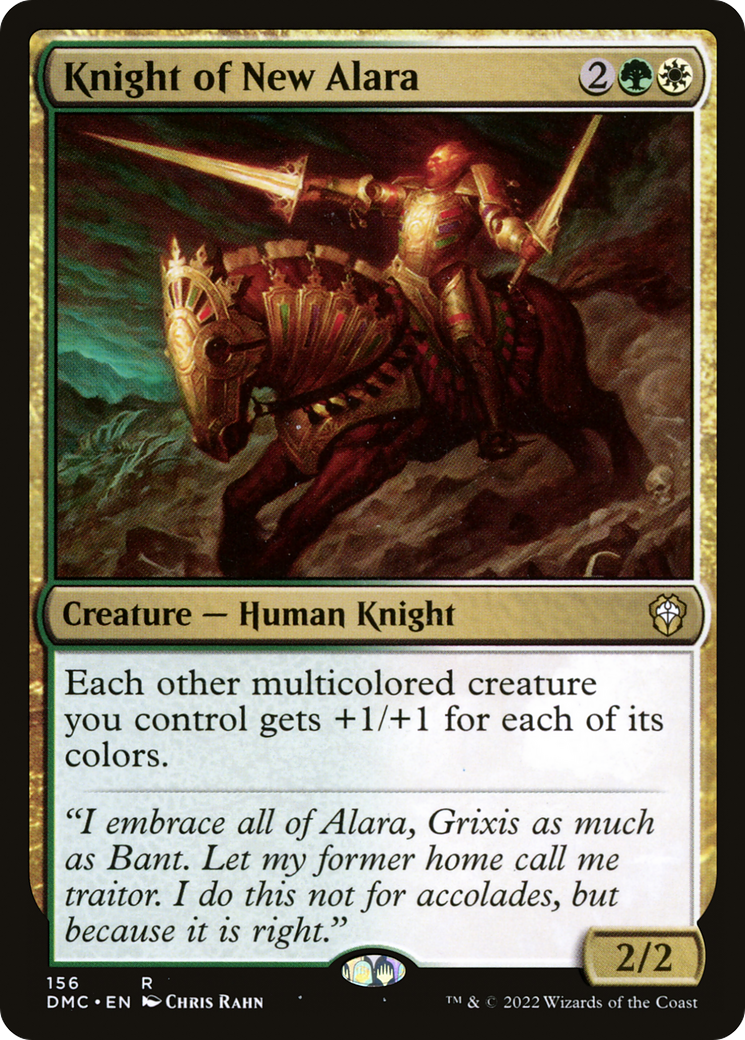 Knight of New Alara (DMC-156) [Dominaria United Commander]