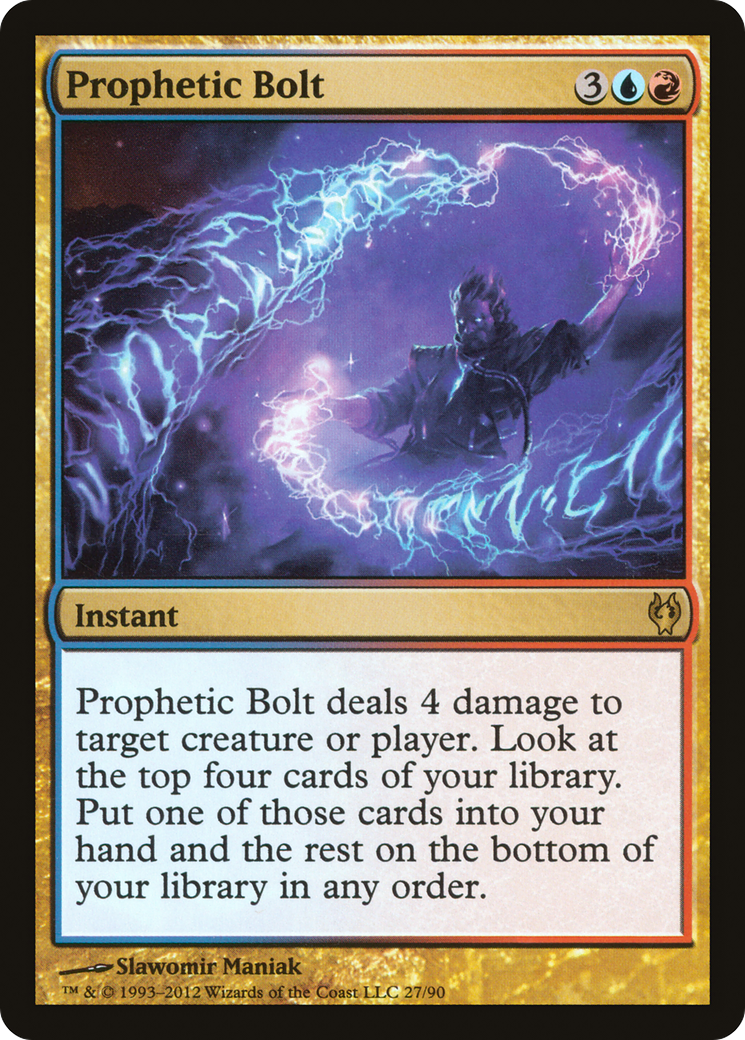 Prophetic Bolt (DDJ-027) [Duel Decks: Izzet vs. Golgari]