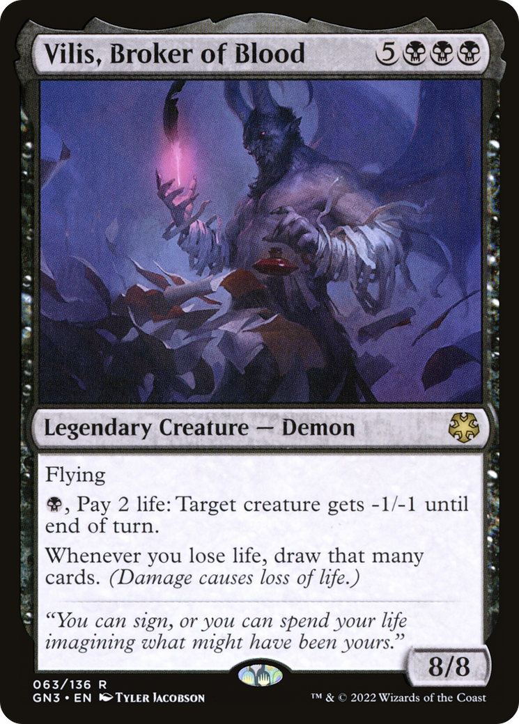 Vilis, Broker of Blood (GN3-063) [Game Night: Free-for-All]