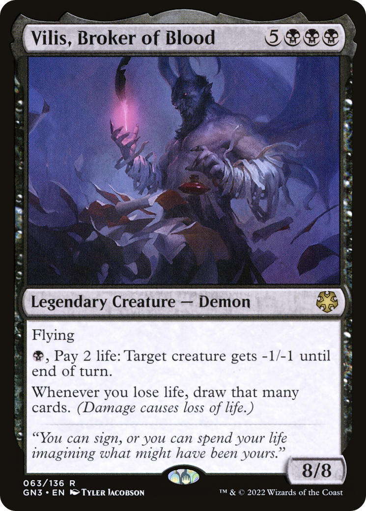 Vilis, Broker of Blood (GN3-063) [Game Night: Free-for-All]