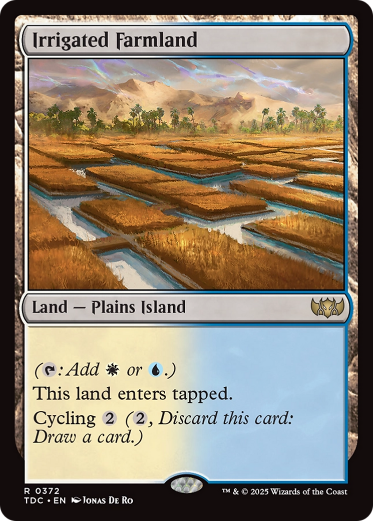 Irrigated Farmland (TDC-372) [Commander: Tarkir: Dragonstorm]