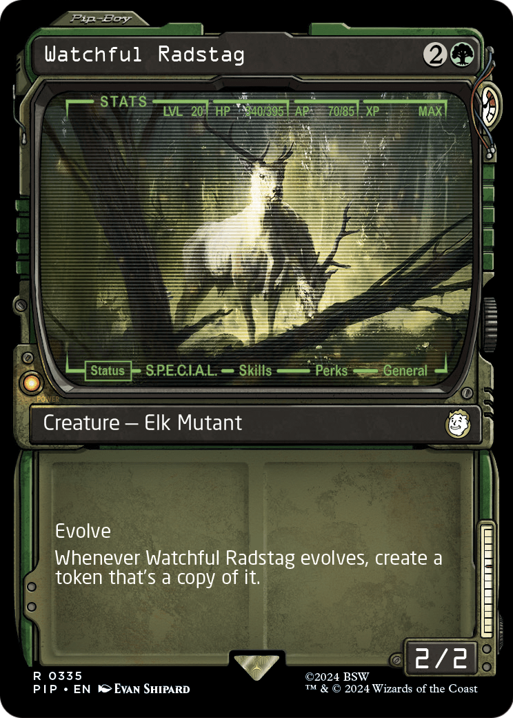 Watchful Radstag (Showcase) (PIP-335) [Fallout] Foil