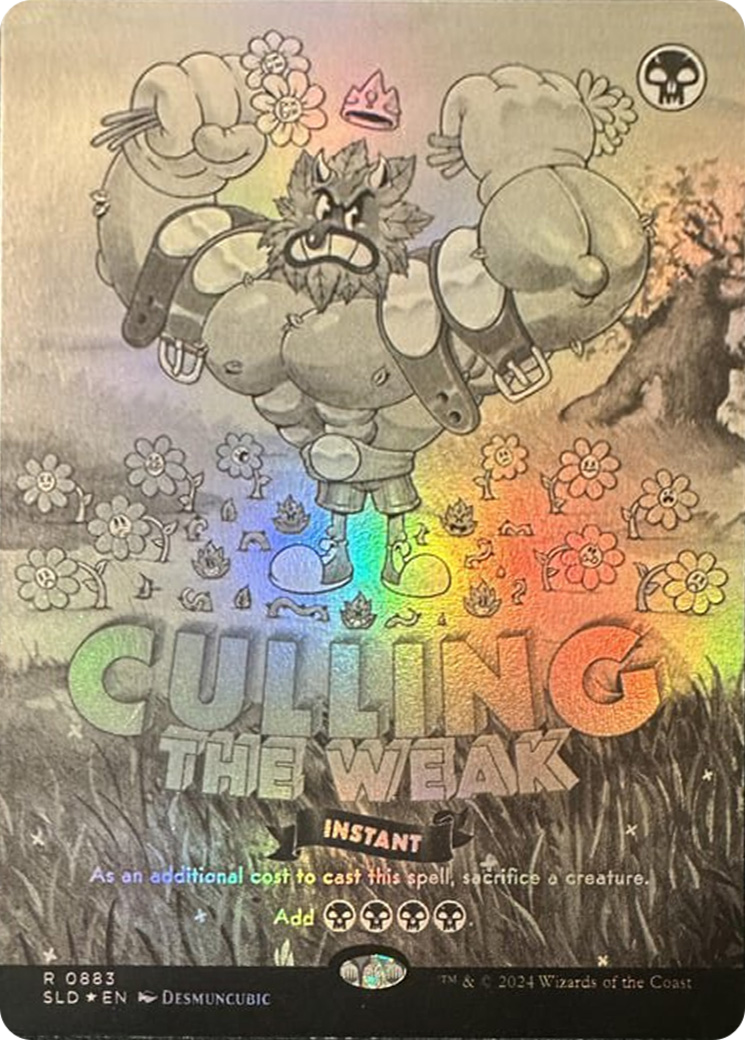 Culling the Weak (SLD-883) [Secret Lair Drop] (Borderless) Foil