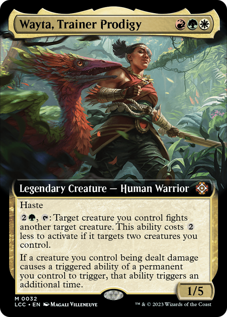 Wayta, Trainer Prodigy (LCC-032) [The Lost Caverns of Ixalan Commander]: (Extended Art)