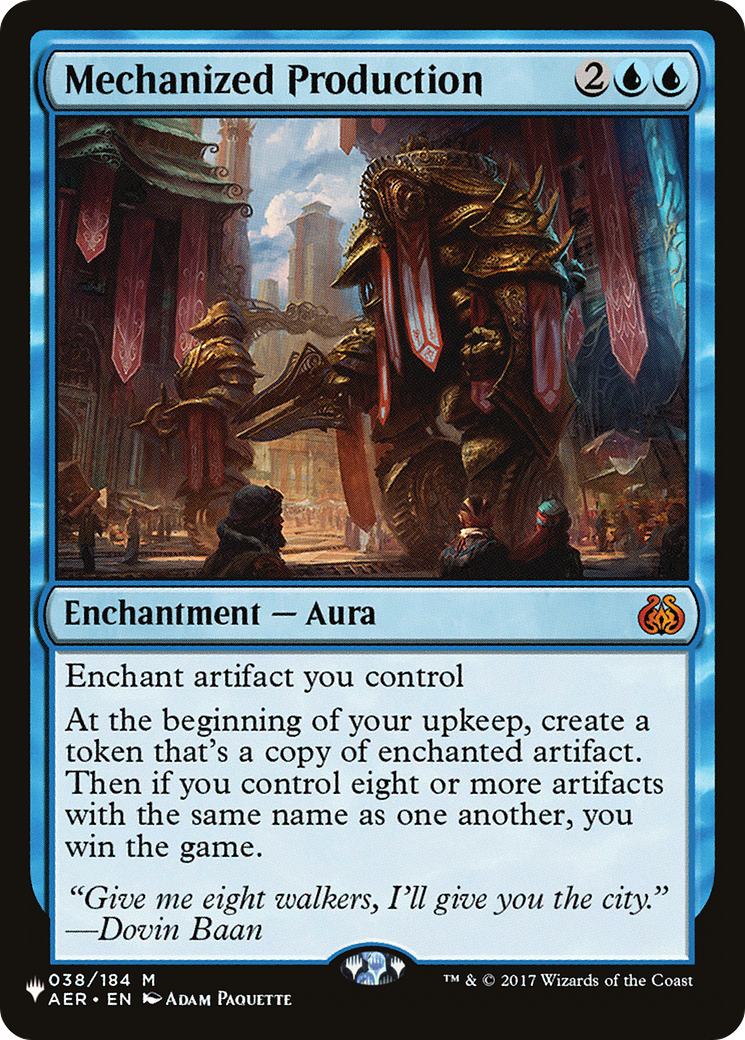Mechanized Production (LIST-AER-38) [The List]