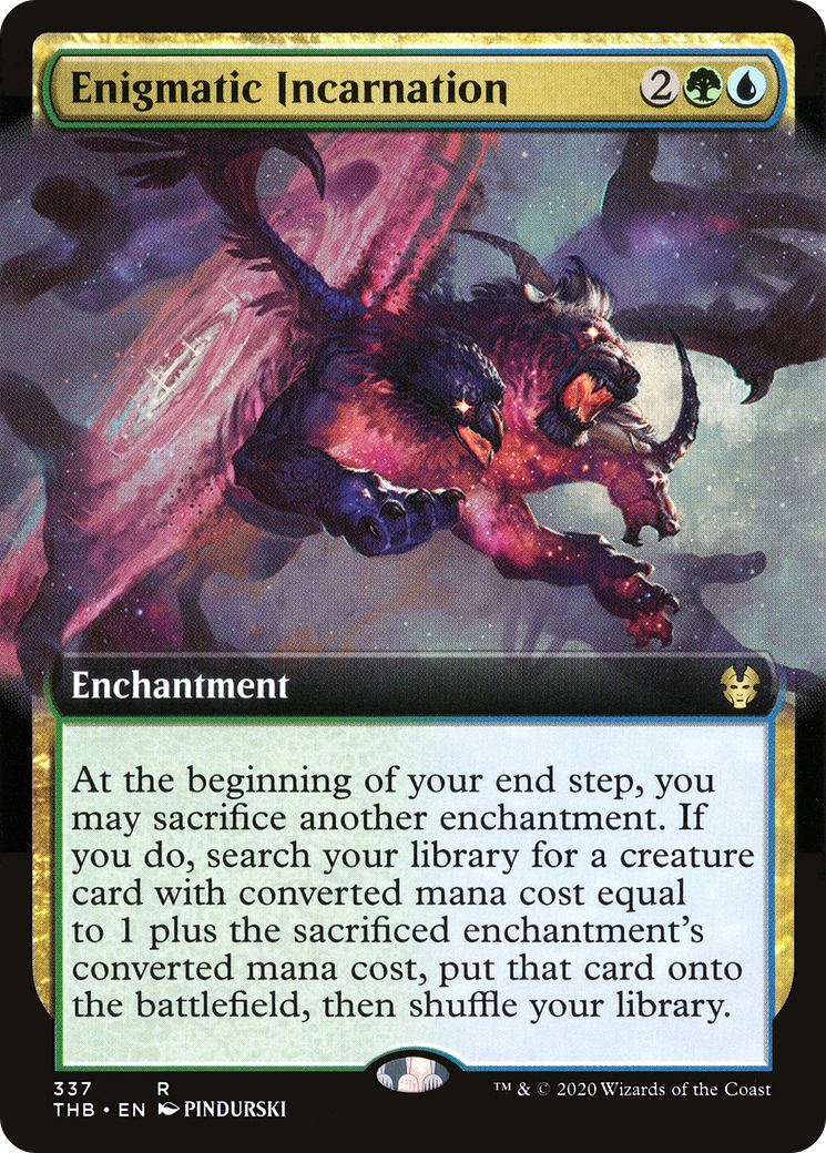 Enigmatic Incarnation (THB-337) [Theros Beyond Death]: (Extended Art) Foil