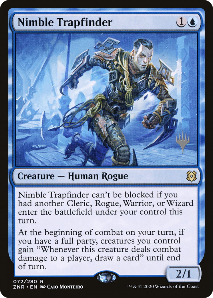 Nimble Trapfinder (PPZNR-72P) [Zendikar Rising Promos] Foil