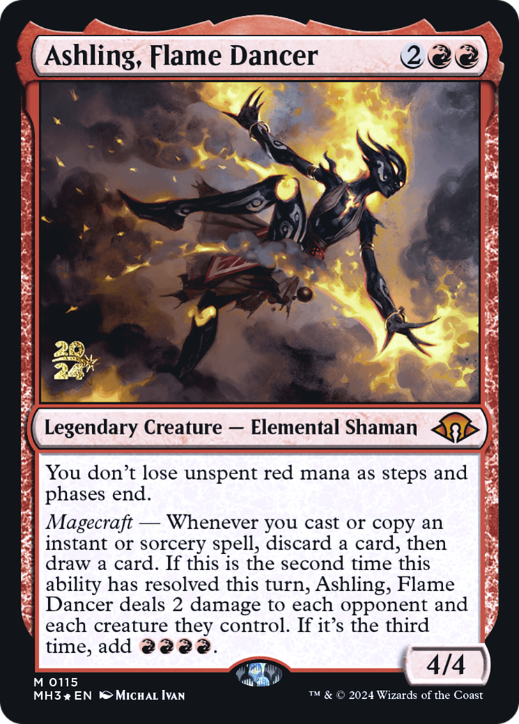 Ashling, Flame Dancer (PRE-115S) [Modern Horizons 3 Promos] Foil