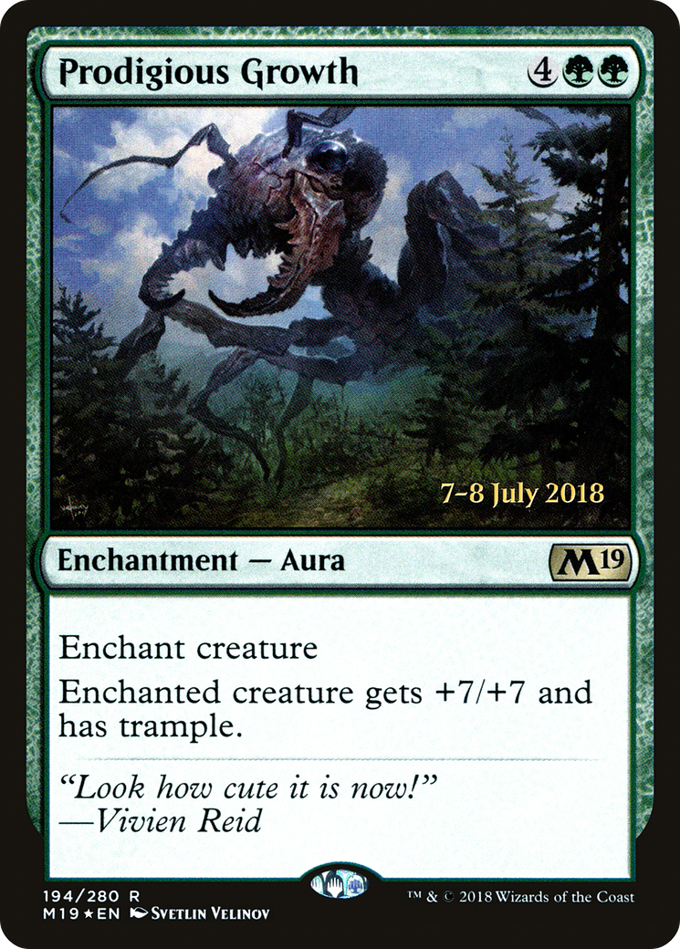 Prodigious Growth (PRE-194S) [Core Set 2019 Promos] Foil