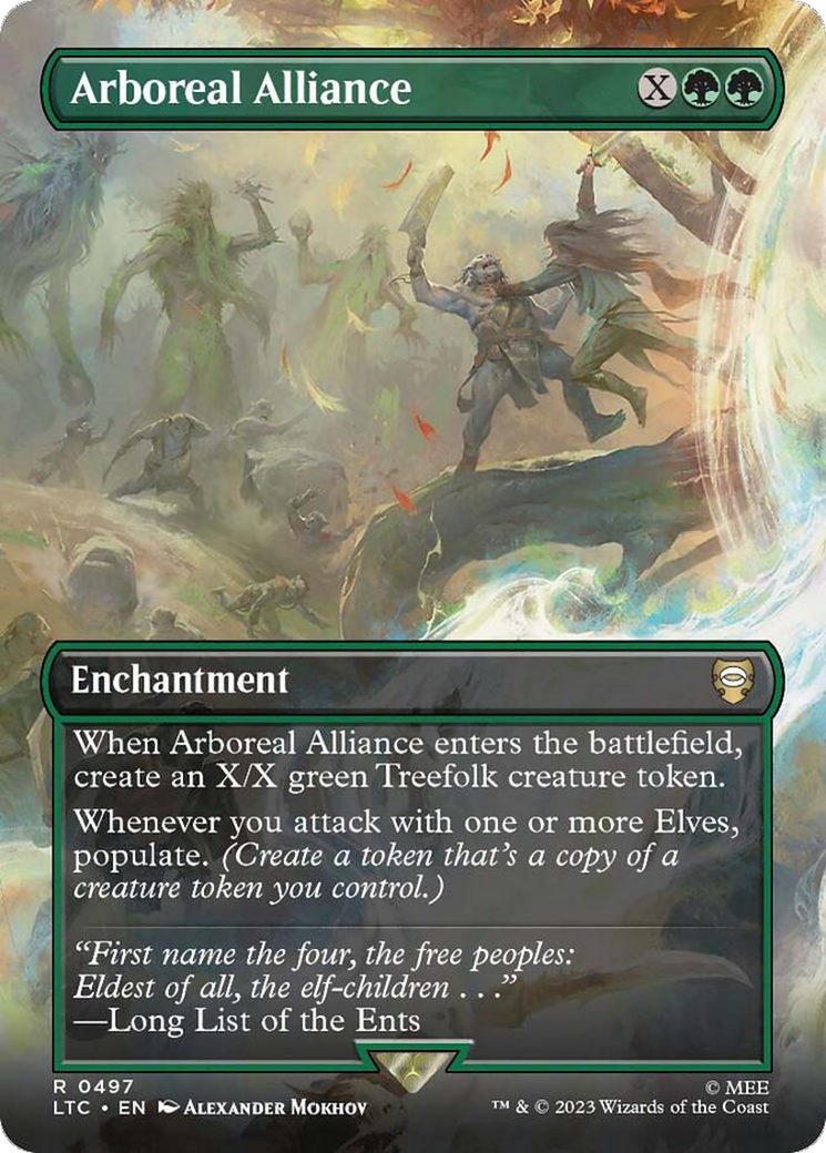 Arboreal Alliance (Borderless) (LTC-497) [Tales of Middle-earth Commander] (Borderless) Foil