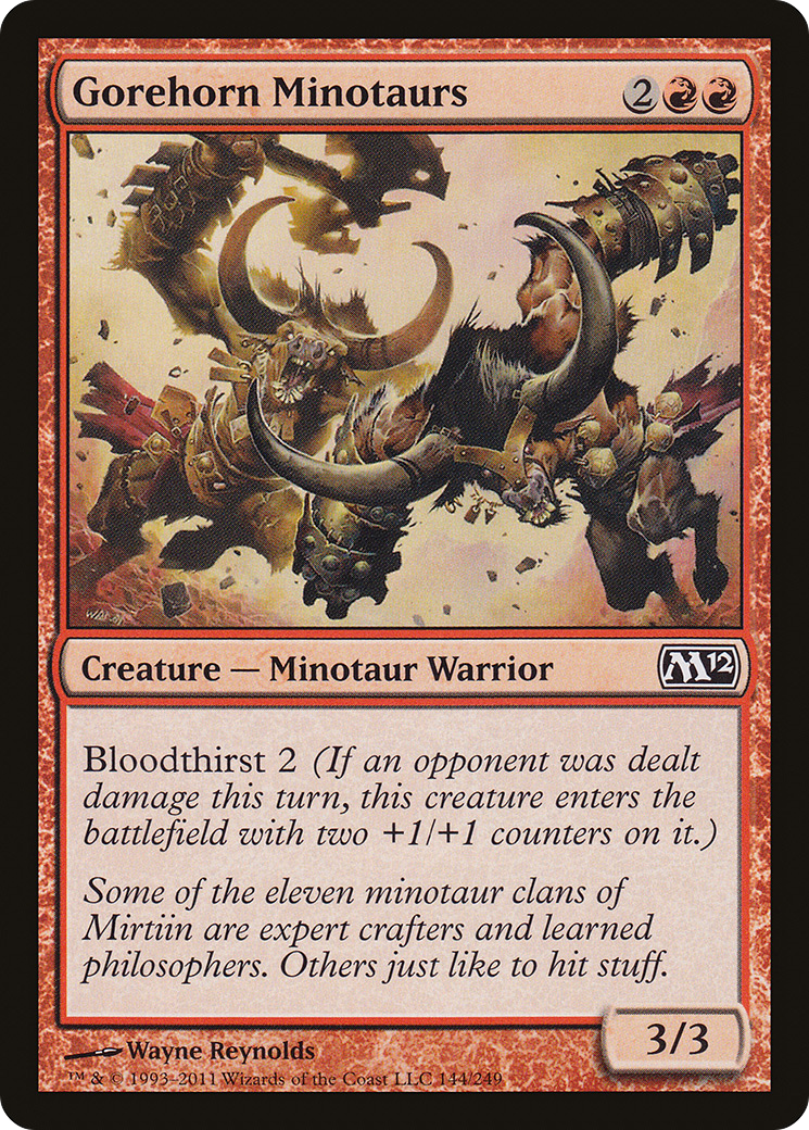 Gorehorn Minotaurs (M12-144) [Magic 2012]