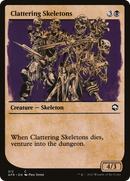 Clattering Skeletons (Showcase) (AFR-312) [Adventures in the Forgotten Realms] Foil