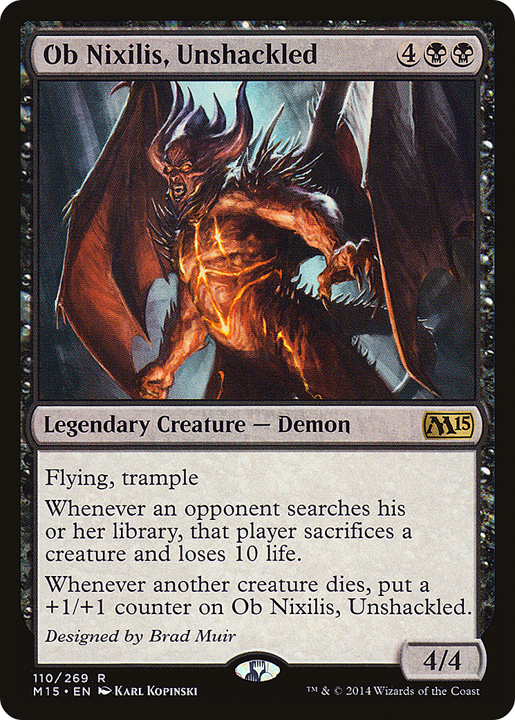 Ob Nixilis, Unshackled (M15-110) [Magic 2015] Foil