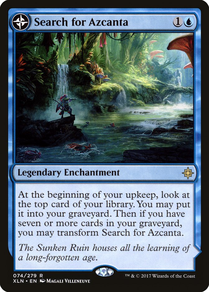 Search for Azcanta // Azcanta, the Sunken Ruin (XLN-074) [Ixalan]: (compasslanddfc) Foil