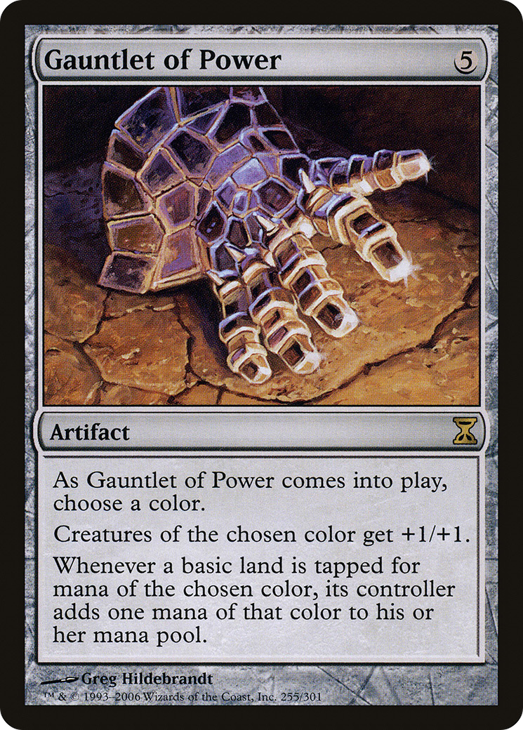 Gauntlet of Power (TSP-255) [Time Spiral] Foil