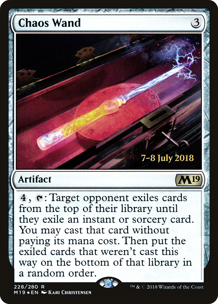Chaos Wand (PRE-228S) [Core Set 2019 Promos] Foil