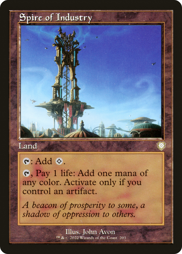 Spire of Industry (Retro Frame) (BRC-203) [The Brothers' War Commander]