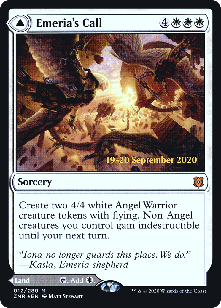 Emeria's Call // Emeria, Shattered Skyclave (PRE-12S) [Zendikar Rising Promos] Foil