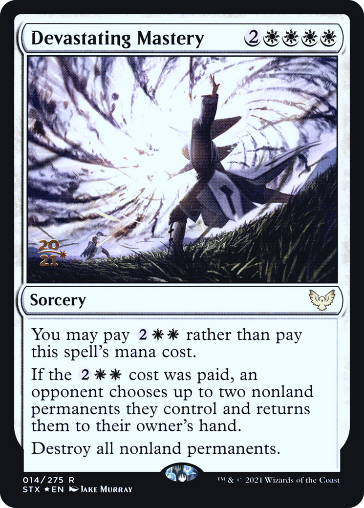 Devastating Mastery (PRE-14S) [Strixhaven: School of Mages Promos] Foil