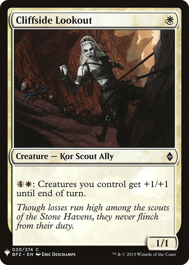 Cliffside Lookout (LIST-BFZ-20) [The List]