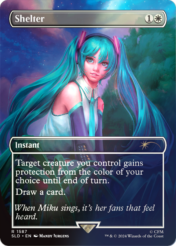 Shelter (SLD-1587★) [Secret Lair Drop] (Borderless) Foil