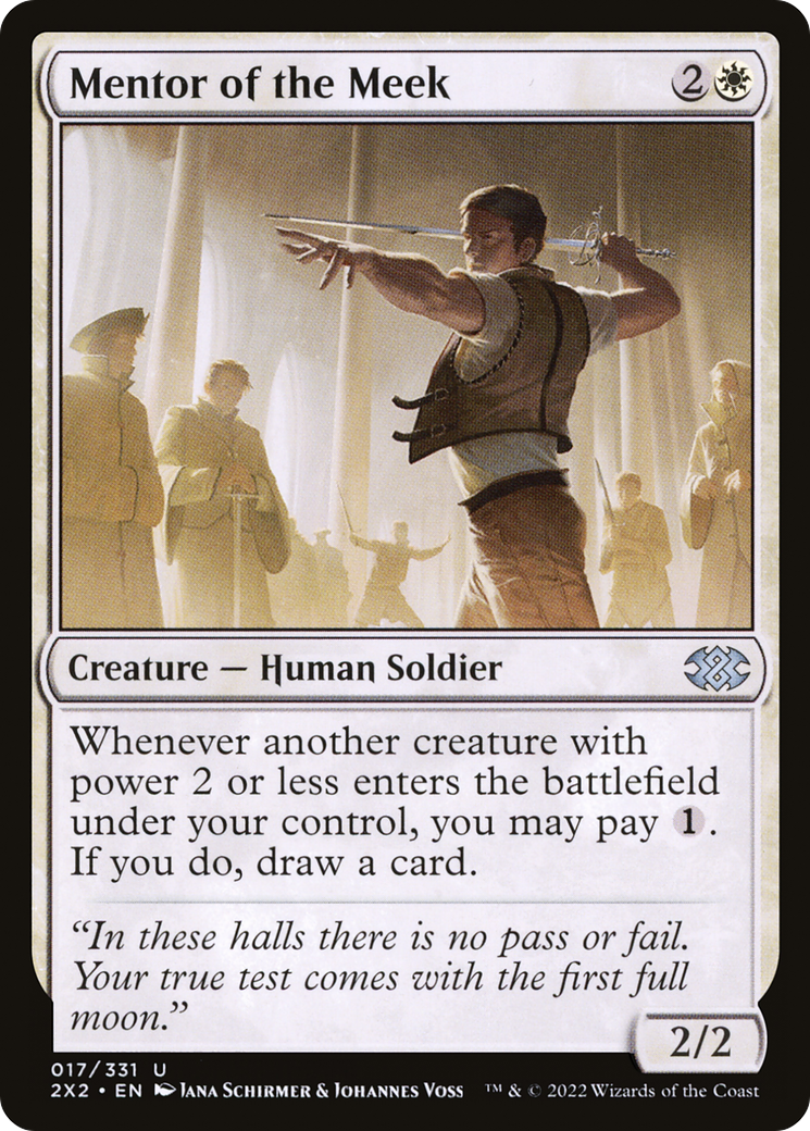Mentor of the Meek (2X2-017) [Double Masters 2022]
