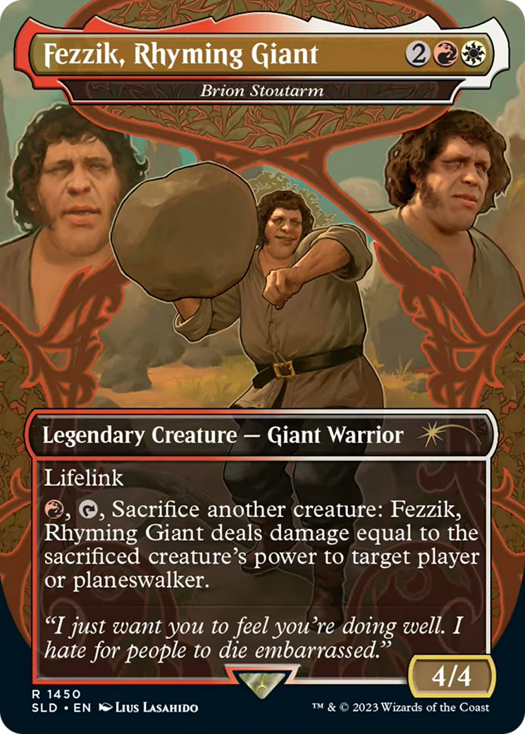 Brion Stoutarm (SLD-1450) [Secret Lair Drop] / Fezzik, Rhyming Giant (Borderless)