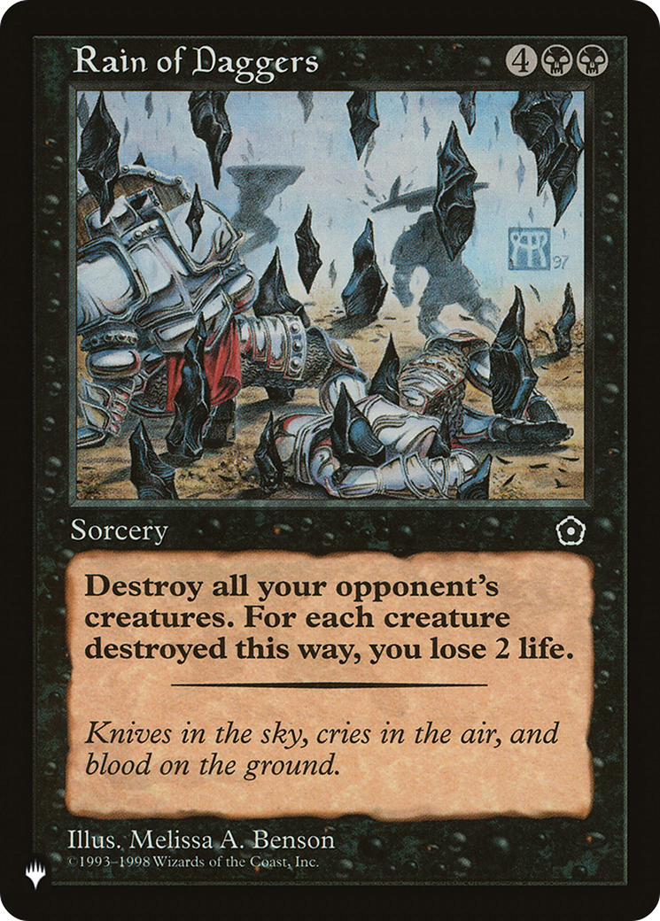 Rain of Daggers (LIST-P02-85) [The List]
