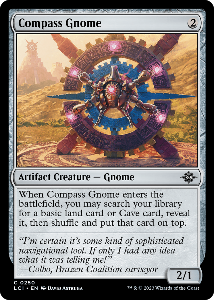 Compass Gnome (LCI-250) [The Lost Caverns of Ixalan] Foil