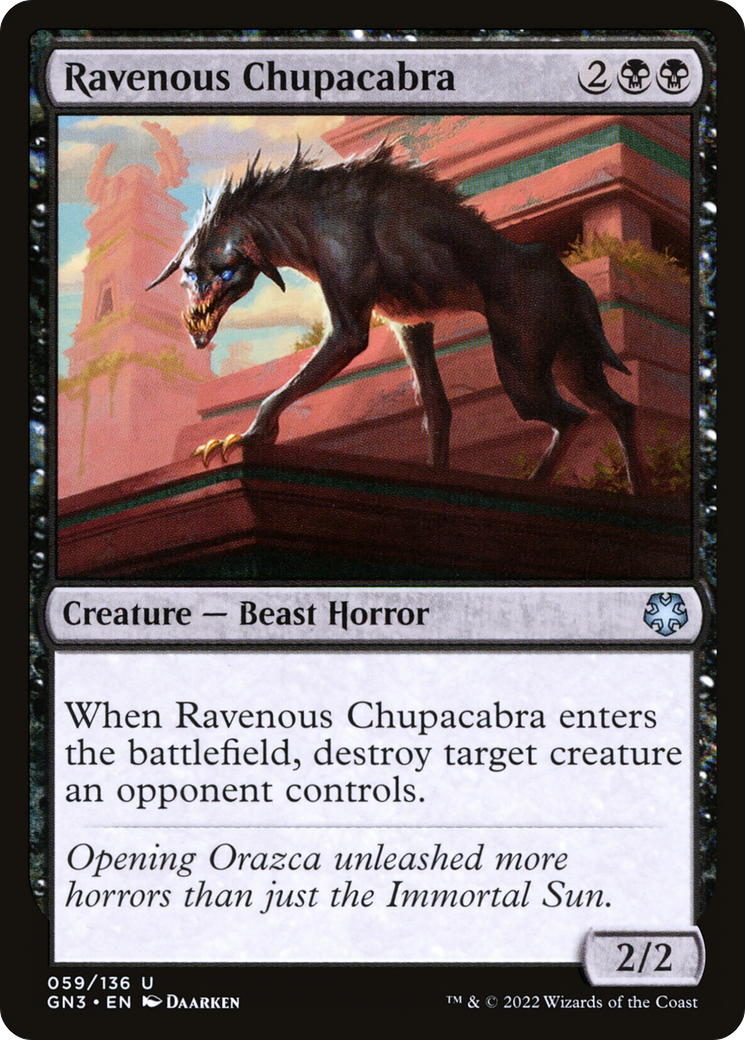 Ravenous Chupacabra (GN3-059) [Game Night: Free-for-All]