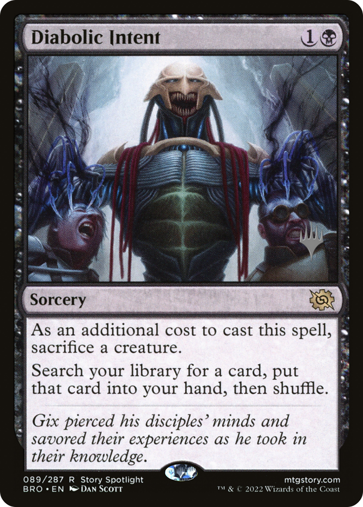 Diabolic Intent (PPBRO-089) [Promo Pack: The Brothers' War Promos]