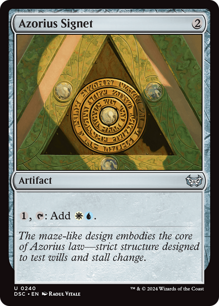 Azorius Signet (DSC-240) [Duskmourn: House of Horror Commander]