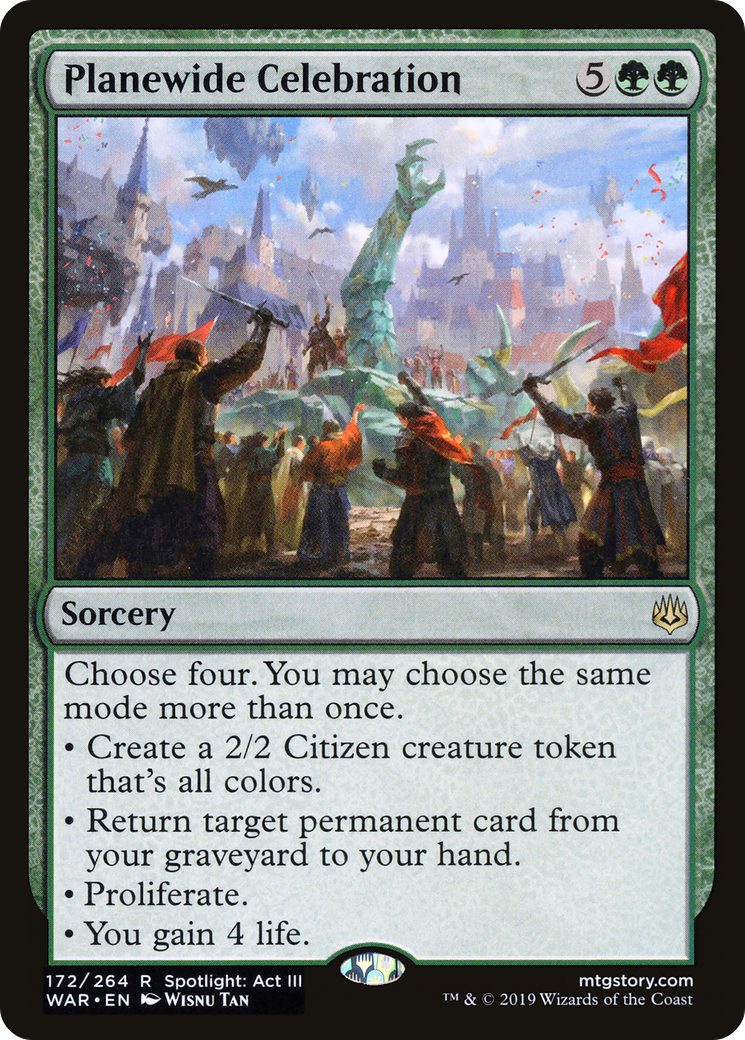 Planewide Celebration (WAR-172) [War of the Spark] Foil