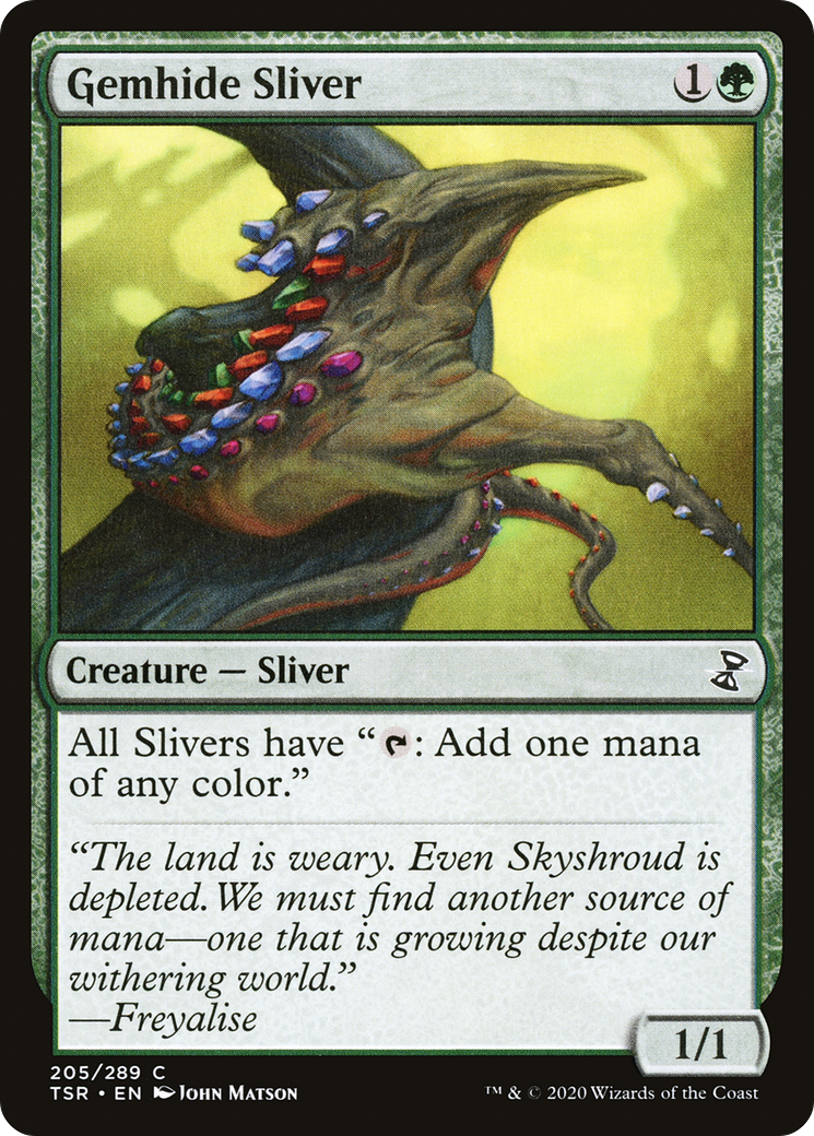 Gemhide Sliver (TSR-205) [Time Spiral Remastered]