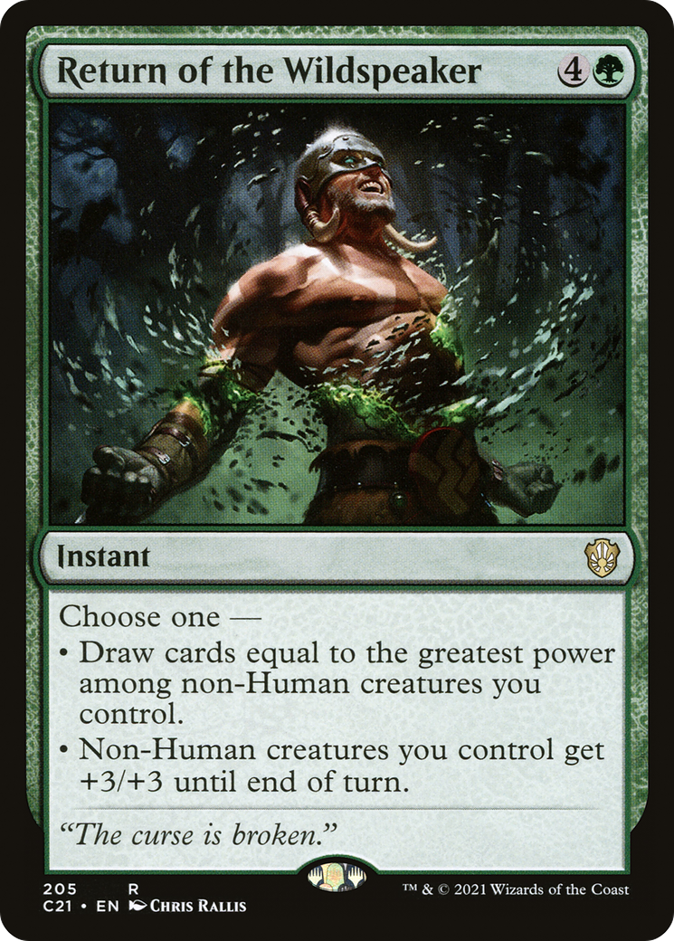 Return of the Wildspeaker (C21-205) [Commander 2021]