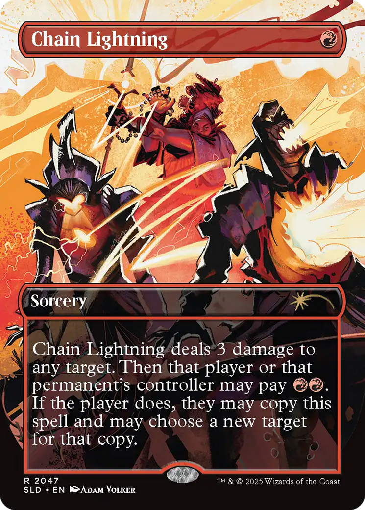 Chain Lightning (SLD-2047) [Secret Lair Drop] (Borderless)