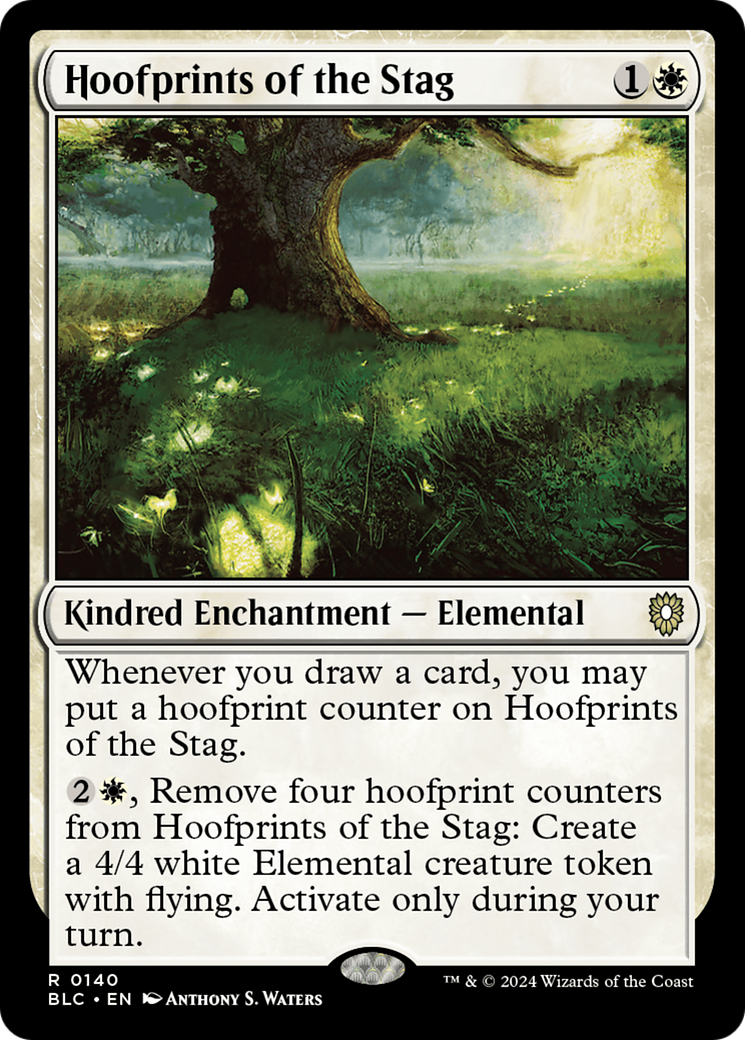 Hoofprints of the Stag (BLC-140) [Bloomburrow Commander]