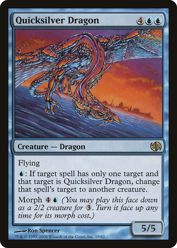Quicksilver Dragon (DD2-019) [Duel Decks: Jace vs. Chandra]