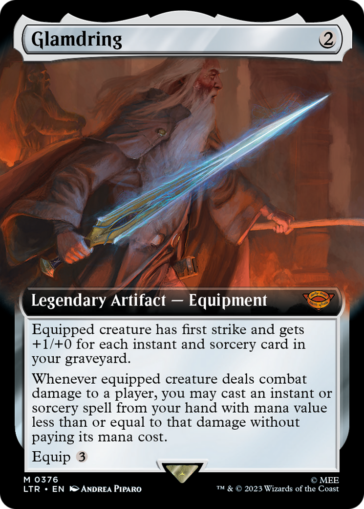 Glamdring (LTR-376) [The Lord of the Rings: Tales of Middle-earth]: (Extended Art)