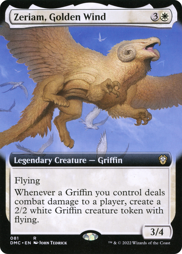 Zeriam, Golden Wind (Extended Art) (DMC-081) [Dominaria United Commander]