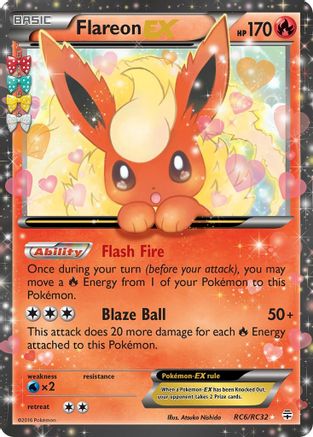 Flareon EX RC6/83 - [Generations Radiant Collection] Holofoil