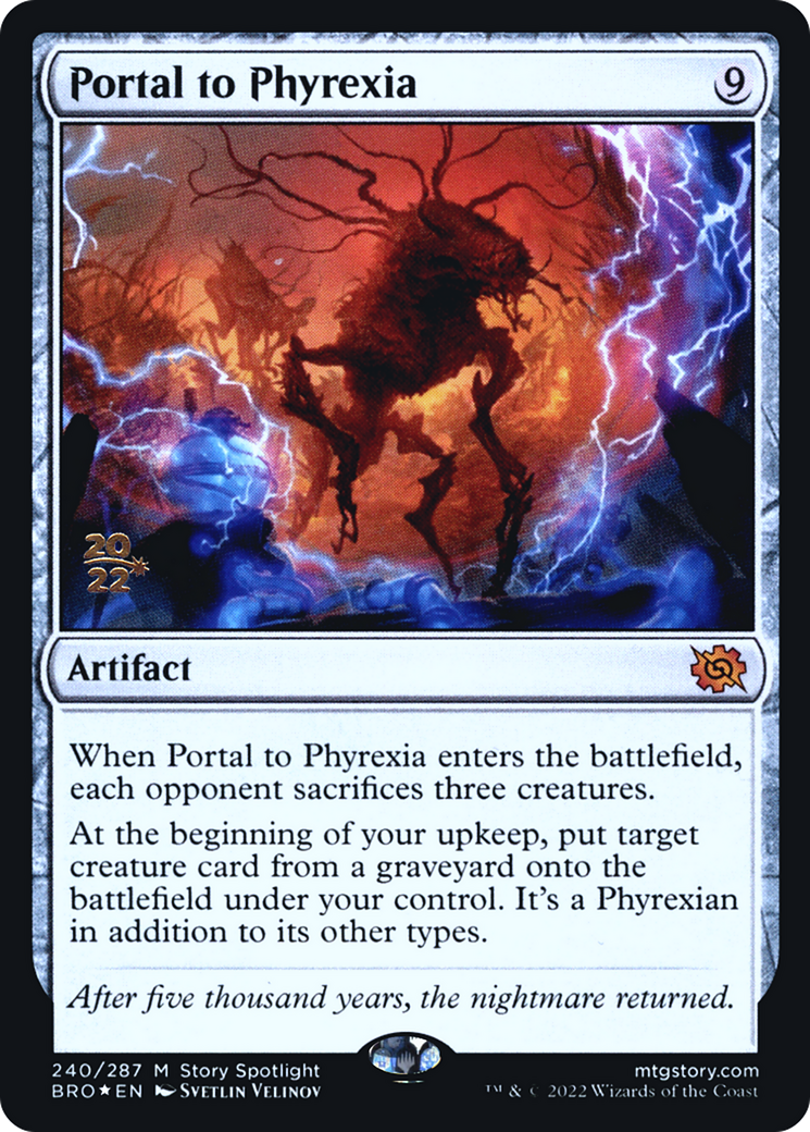 Portal to Phyrexia (PRE-240) [The Brothers' War Promos] Foil