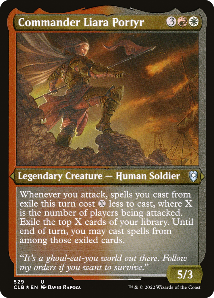 Commander Liara Portyr (CLB-529) [Commander Legends: Battle for Baldur's Gate] Etched Foil