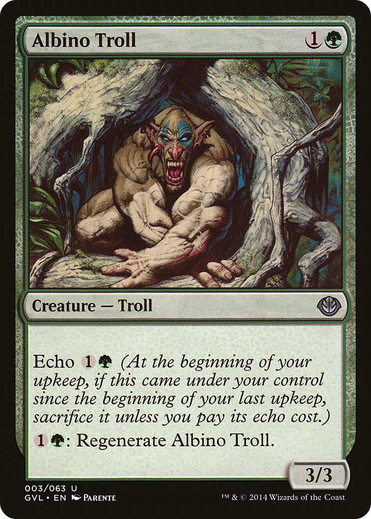 Albino Troll (DD3-003) [Duel Decks Anthology: Garruk vs. Liliana]