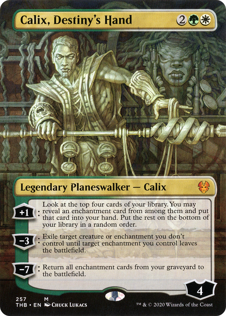 Calix, Destiny's Hand (Borderless) (THB-257) (Borderless) [Theros Beyond Death]