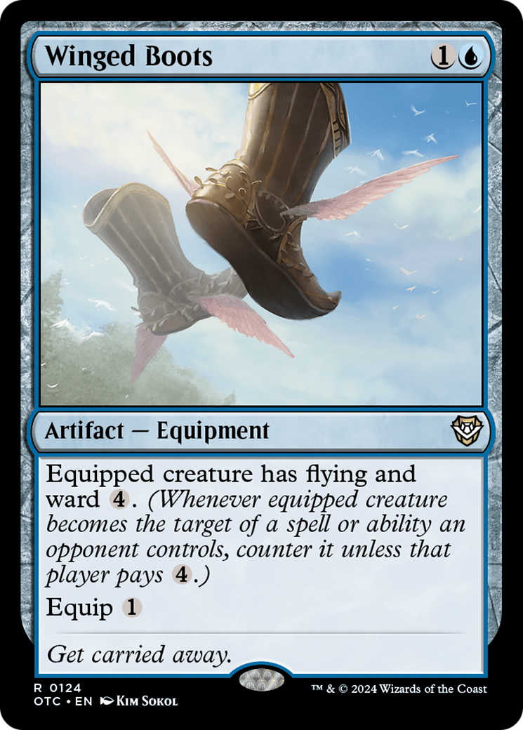 Winged Boots (OTC-124) [Outlaws of Thunder Junction Commander]