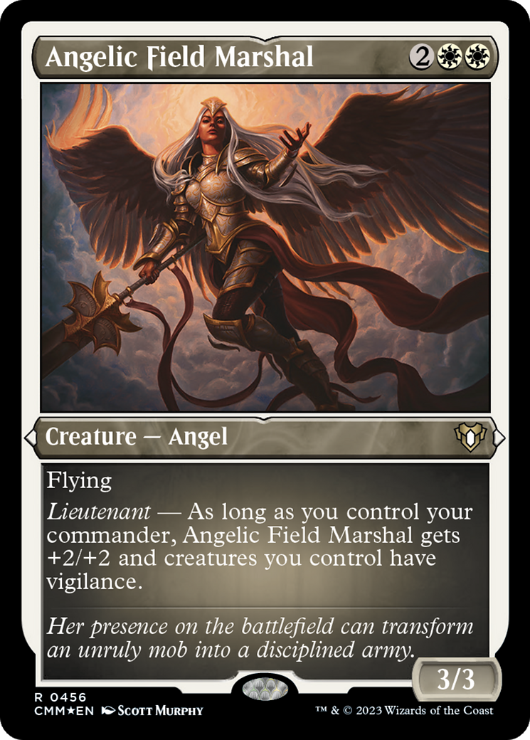 Angelic Field Marshal (CMM-456) [Commander Masters] Etched Foil